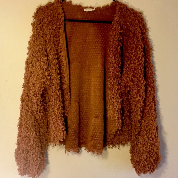 Shag Sweater Cardigan Blu Pepper Size Small - Picture 3 of 6